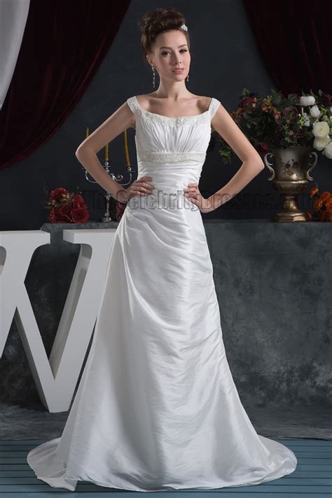 Discount Sheath/Column Beaded Bridal Gown Wedding Dress ...