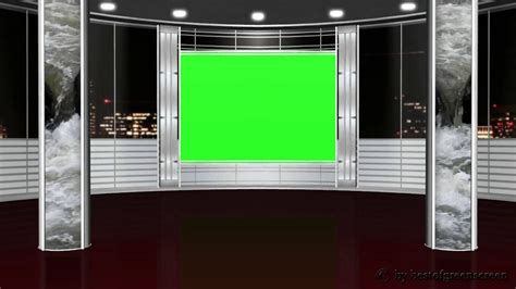 Virtual Studio Background Green Screen Effect Youtube