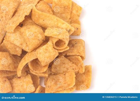 Pile Of Yellow Corn Chips Stock Image Image Of Tortilla 126836215