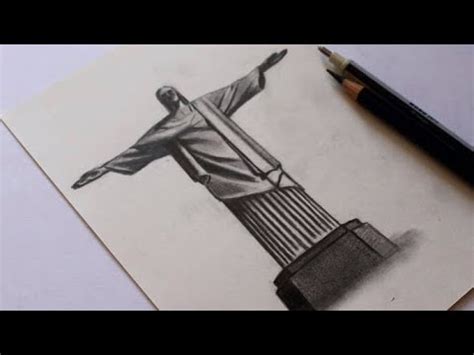 Como Desenhar O Cristo Redentor Rio De Janeiro Youtube