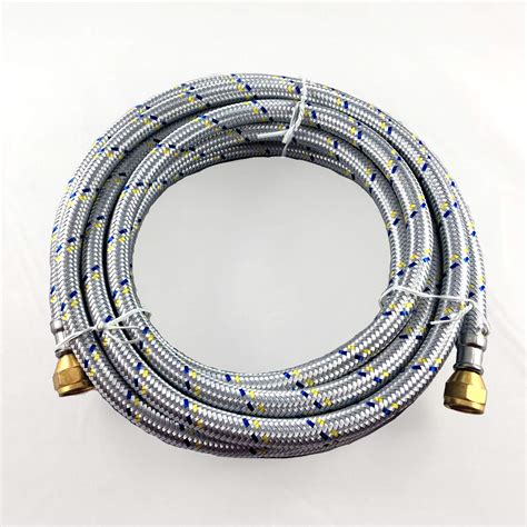 3 Stainless Steel Braided Flexible Hose For Natural Propane Gas 3 8 Female Flare Brass Nut