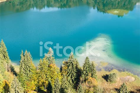 Turquoise Mountain Lake Freibergsee Stock Photo Royalty Free Freeimages