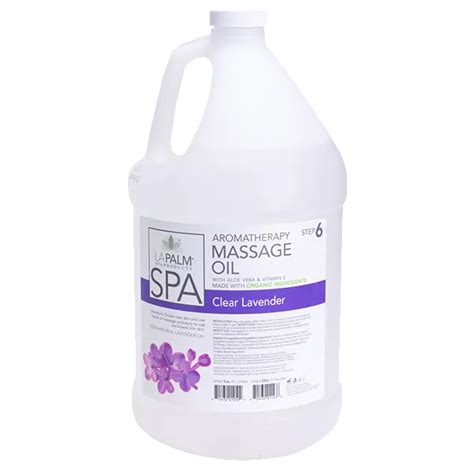 Aromatherapy Massage Oil Clear Lavender With Aloe Vera And Vitamin E Check Out More