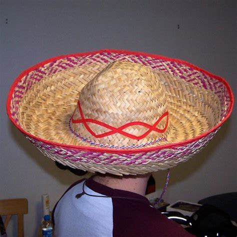 2 Large Straw Mexican Sombrero Hat Mexico Ht47 Tall Cap Dressup