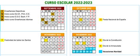 Fatídico Virtual Boleto Calendario Escolar Sevilla 2022 23 Panorama