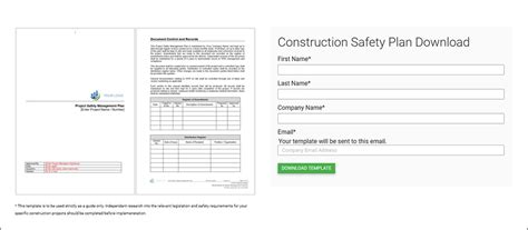 8.17 working over or near water 8.18 pile driving 9. Free Safety Management Plan Template | Download a Free Template Now