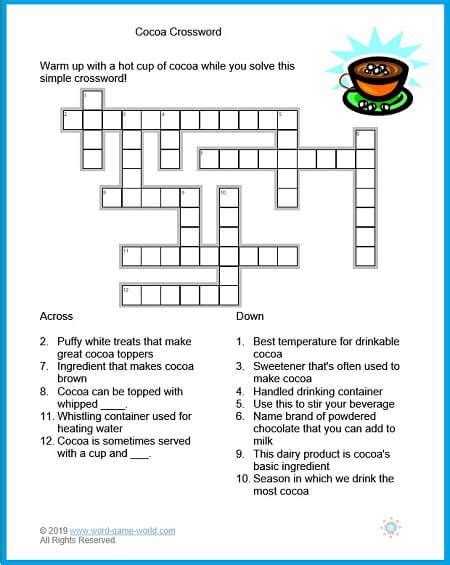 Free Printable Crossword Puzzles For Dementia Patients Printable Free