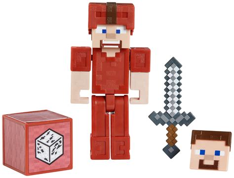 Minecraft Earth 325 Steve In Red Leather Figure