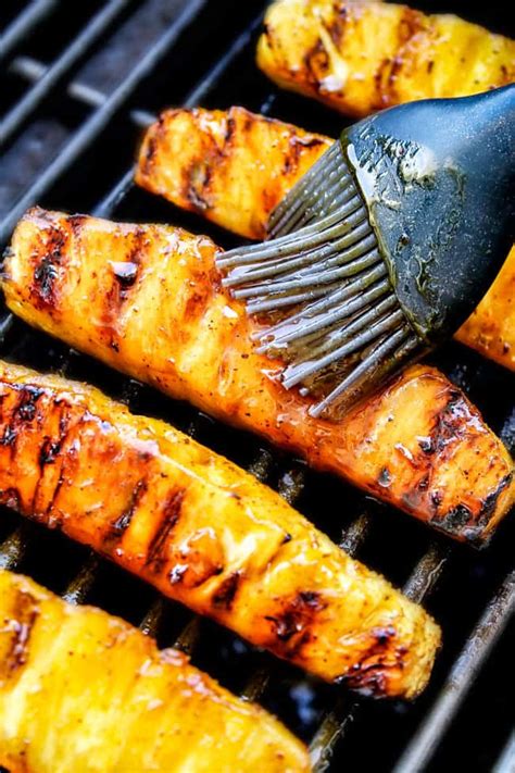 Caramelized Spiced Brown Sugar Grilled Pineapple Recipe