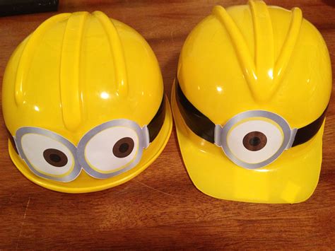 For Calebs Despicable Me Party We Made Minion Hats With Construction
