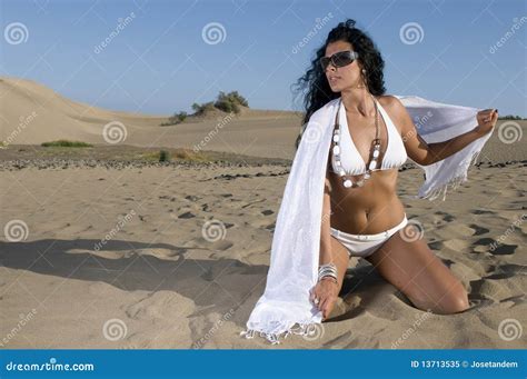 Vrouw Met Bikini Op Het Strand Stock Afbeelding Afbeelding Bestaande My XXX Hot Girl