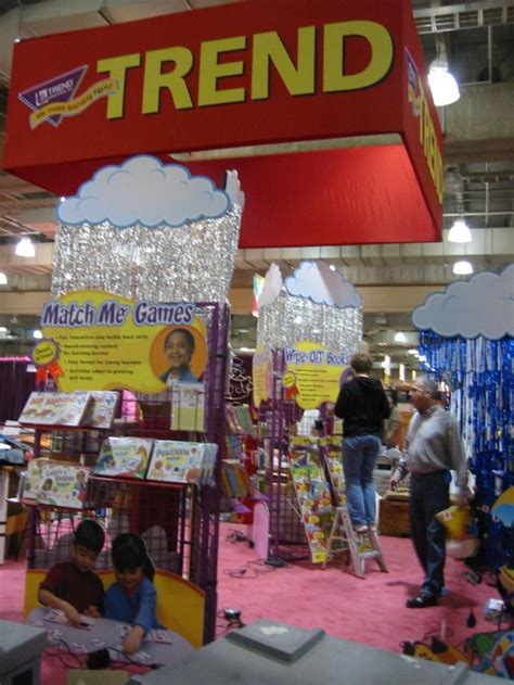 Trade Show Booth Setting Up For Trend Enterprises On Display At Toy Fair New York
