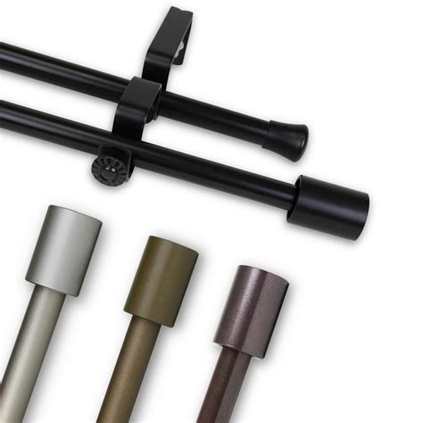 Rod Desyne Nora 5/8 in. Double Curtain Rod 84-120 in ...
