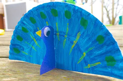 Peacock Paper Plate Craft