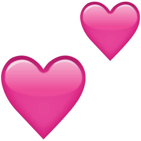 Download Two Pink Hearts Emoji Icon Emoji Island