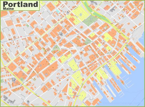portland maine downtown map