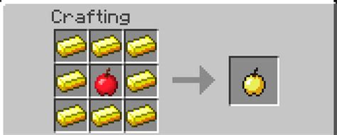 Image Golden Apple Craftingpng Minecraft Pc Wiki