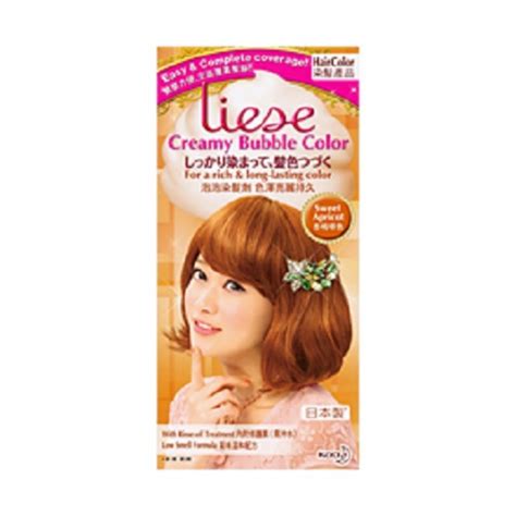 liese creamy bubble hair color sweet apricot lazada singapore