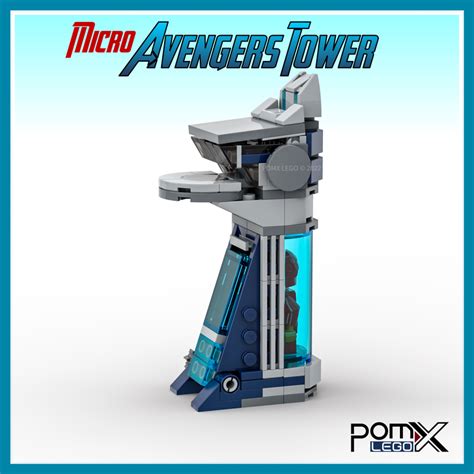 Lego Moc Micro Avengers Tower By Pomx Rebrickable Build With Lego
