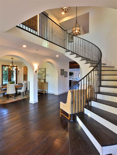 Curved Staircase In Luxury Home Home Luxury Homes Curved Staircase