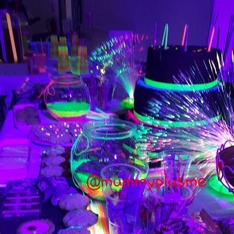 Neon Glow Uv Blacklight Party Neon Birthday Party 16th Birthday