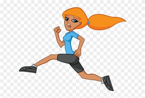 Girl Running Woman Running Clipart Cartoon Girl Running Fast Free