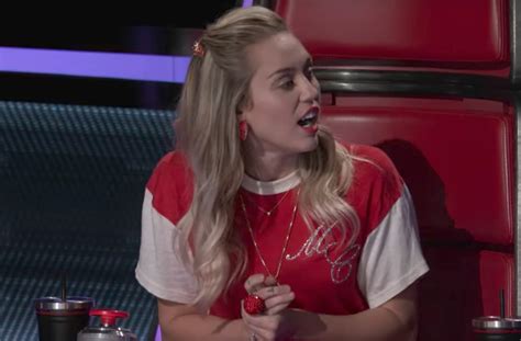 Miley Cyrus Interrupts ‘the Voice Singers Knockout Round Performance Exclusive Video