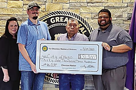 Choctaw Nation Awards 72000 To Choctaw County Communities For