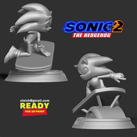 Sonic The Hedgehog 2 3d Model 3d Printable Cgtrader
