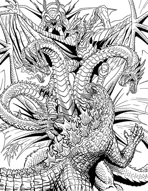 mythical dragon coloring pages adults