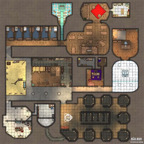 Underground Prison Map Battlemaps Map Dungeon Maps Map Layout