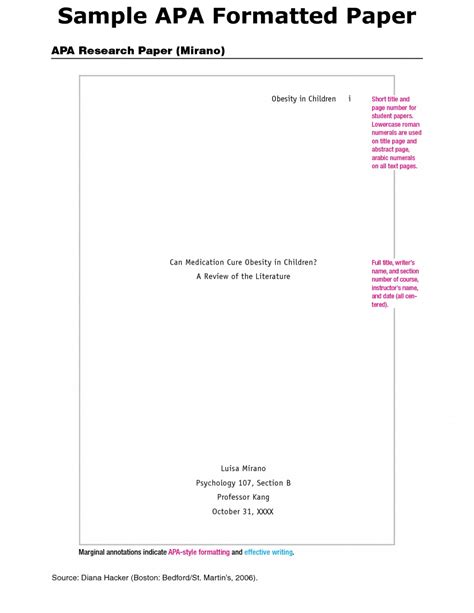 Every good research paper is an argument. Purdue Owl Apa Title Page Template