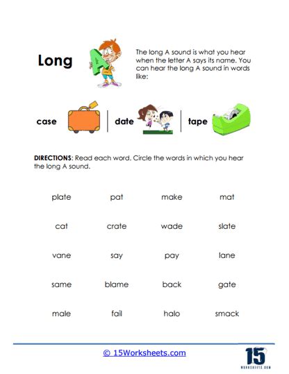 Long Vowel Sounds Worksheets 15