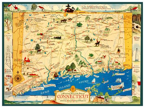 Historical Map Of Connecticut