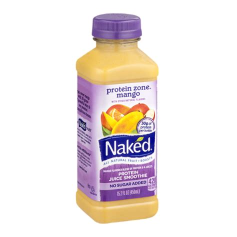 Naked Protein Zone All Natural Protein Juice Smoothie Mango Reviews