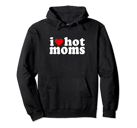 Trending I Love Hot Moms Red Heart Hot Mother Milf Mommy T Shirts