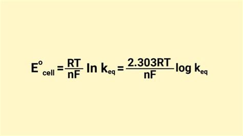 Electrochemistry Formula Sheet Artofit