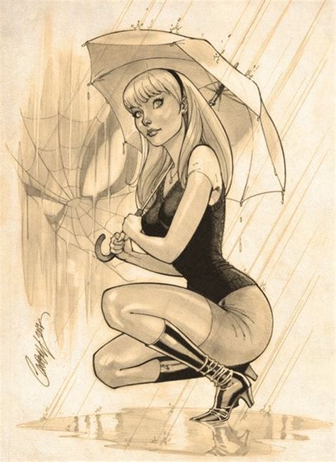 Gwen Stacy By J Scott Campbell Comicbookart