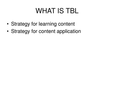 Ppt Team Based Learning Tbl Powerpoint Presentation Free Download