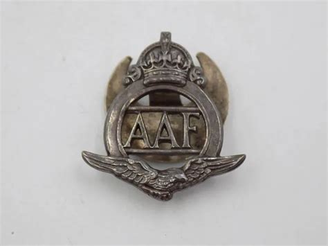 ORIGINAL WWII BRITISH RAF AAF Auxiliary Air Force Numbered Badge 29 97