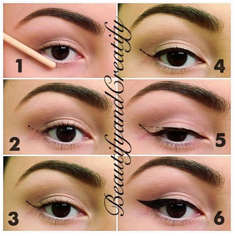 Showing Where To Run Your Liner Cat Eye Makeup Tutorial Perfect Cat