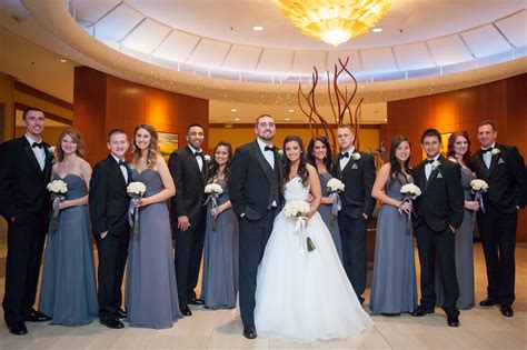 Black And Charcoal Gray Wedding Party