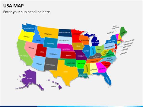 Powerpoint Usa Map United States Map Ppt Sketchbubble