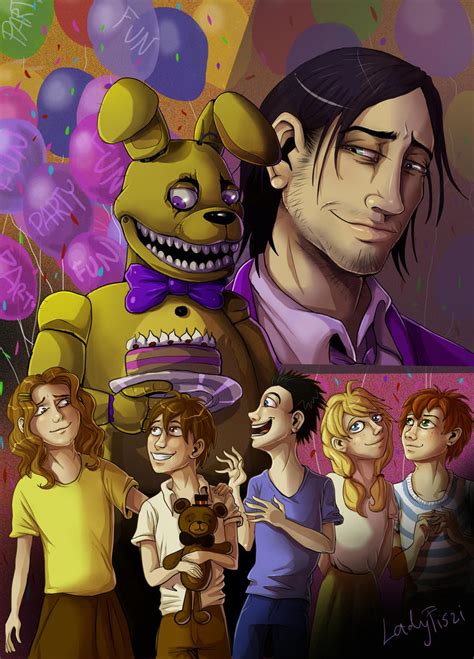 Fnaf Someone Lured Them Away In A Bunny Costume By Ladyfiszi On