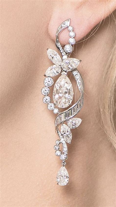 Pin By Jayne Parry On Miss Lady Jayne Bridal Diamond Necklace Ear Jewelry Fashion Earrings