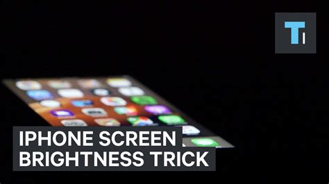 Iphone Screen Brightness Trick Youtube