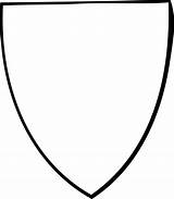 Shield Coloring Blank Clipart Colouring Clipartmag sketch template