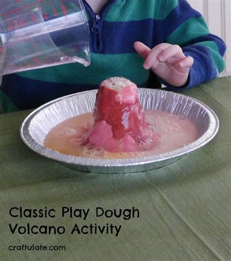 Classic Play Dough Volcano Activity Volcano Activities Science