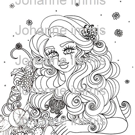 Want a color scheme that perfectly matches your favorite images? Aesthetic Art, printable coloring page, digital coloring page
