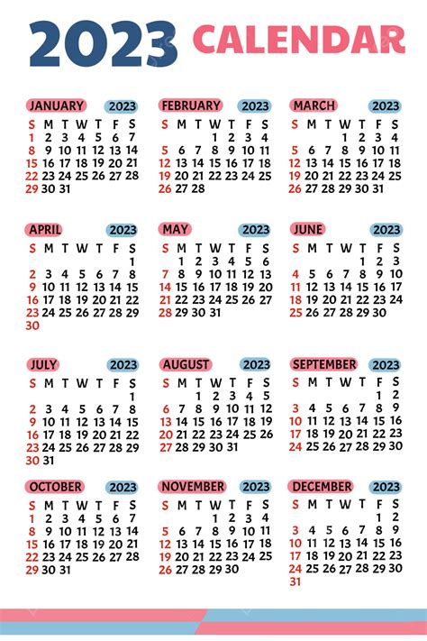 Gambar Kalender Desain Perusahaan 2023 Kalender 2023 Perusahaan Png Riset